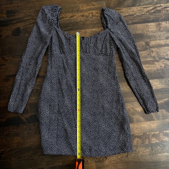 ZARA DRAPED POLKA DOT DRESS TRF - Picture 13 of 16